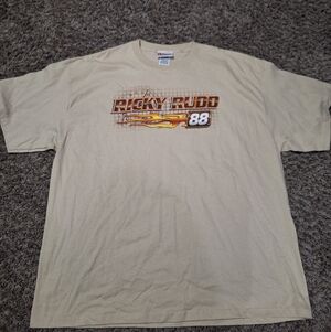 Vintage Ricky Rudd #88 Nascar Snickers Racing Tan Chase Authentics T-Shirt "XXL"